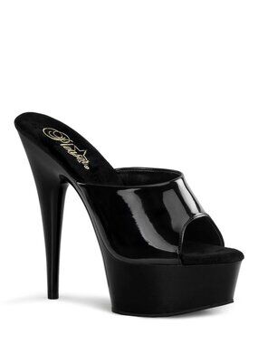 Pleaser Delight 601 Black Platform Heels